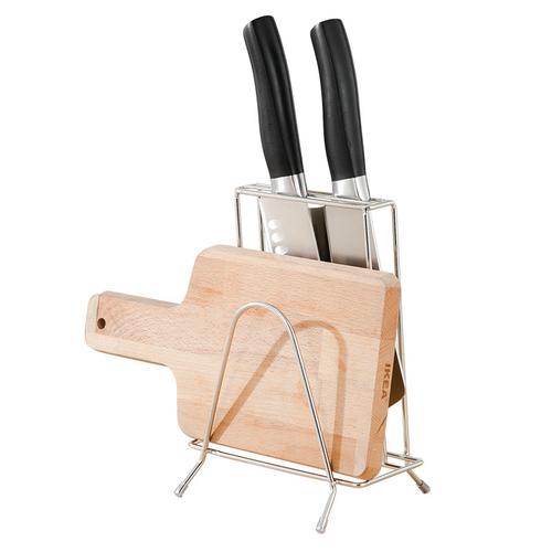 不锈钢刀架砧板架菜刀菜板架多功能刀具收纳架刀座厨房用品置物架